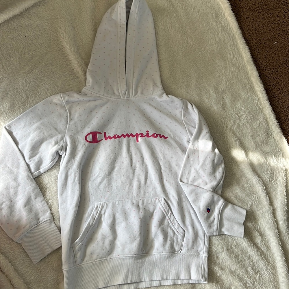 Girls champion hoodie size 10-12